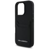 Etui Karl Lagerfeld HC Grained PU        Cardslot Metal Elong do iPhone 16 Pro czarny